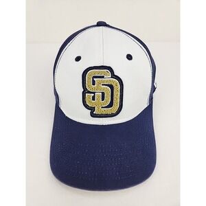 San Diego Padres SD New‎ Era MLB Adjustable Hat Cap White & Navy Blue